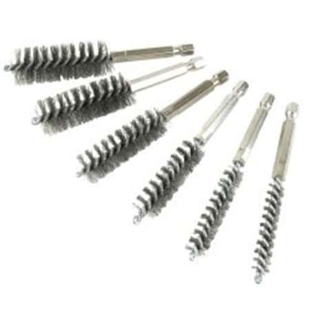Gizmo Stainless Steel Bore Brush Set; 6 Piece GI373500